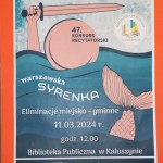 47.Konkurs Recytatorski Warszawska Syrenka